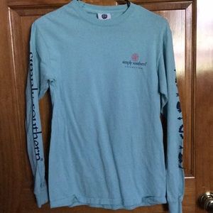 Blue simply southern long sleeve